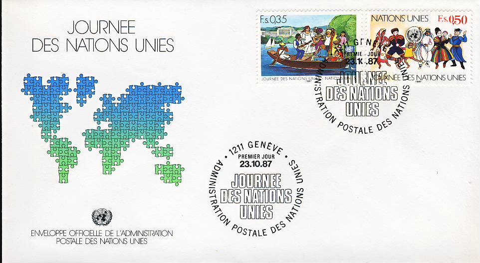 This item is one from a large United Nations stamps and first day cover collection. See photo for product details.