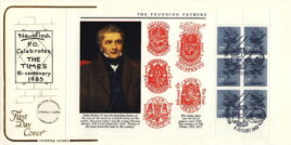 1985 The Time Founding Fathers First Day Cover stamp booklet pane Cotswold Covers refF661