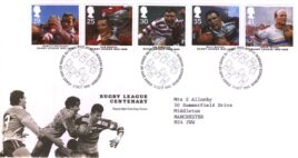 1995-10-03 Rugby League Centenary FDC Bureau refA11