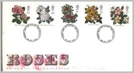 1991-07-16 Roses World Congress Stamps FDC Salisbury postmark fdi refE231