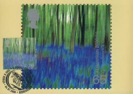 JO CROWTHER Groundworks Postcard BIRMINGHAM special hand stamp postmark Stone & Soil Change for the Better refE162