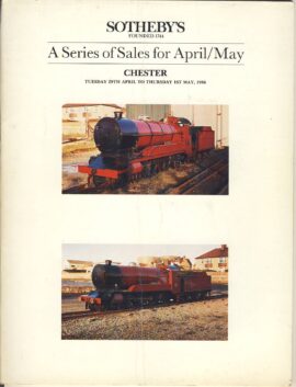 1986 Sotheby's CHESTER APRIL / MAY SALES Catalogue ref102576
