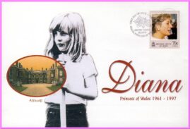 Diana Princess of Wales 31 March 1998 British Virgin Isles stamp cover ALTHORP refDA8