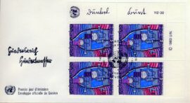 1983 UN United Nations Stamps Cover refUN109