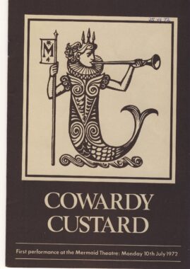 1972 COWARDLY CUSTARD Una Stubbs Patricia Routledge Derek Waring Vintage Mermaid Theatre Programme ref101708