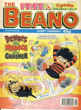1998 June 20th BEANO vintage comic Good Gift Christmas Present Birthday Anniversary ref271