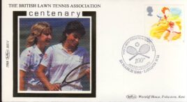 1988 BS11 British Lawn Tennis Association Ltd Edition Benham small silk cover shs 100th Anniv rcd037