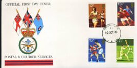 1980-10-10 Sports Anniversaries Stamps FDC BFPO 71 Official First Day Cover refG666