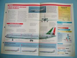 Aircraft of the World Card 2 CARAVELLE Aerospatiale Sud Aviation