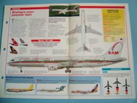 Aircraft of the World Card 21 BOEING Model 757