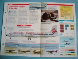 Aircraft of the World Card 49 Canadair CL 44