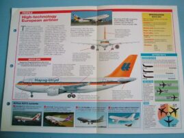 Aircraft of the World Card 60 Airbus Industrie AIRBUS A310 airliner