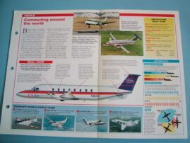 Aircraft of the World Card 61 BEECHCRAFT 1900 airliner