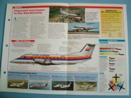 Aircraft of the World Card 92 EMBRAER EMB   120 Brasilia twin turboprop