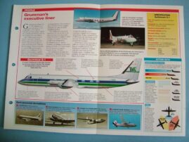 Aircraft of the World Card 94 GULFSTREAM I Commuter airliner