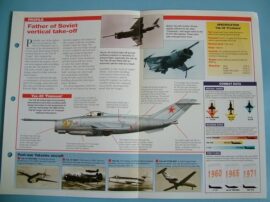 Aircraft of the World Card X PLANES no10 Yakolev YAK 36 FREEHAND