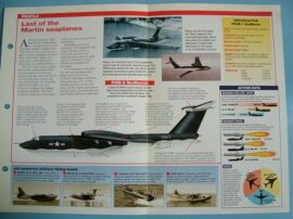 Aircraft of the World Card X PLANES no13 MARTIN P6M SeaMaster seaplane