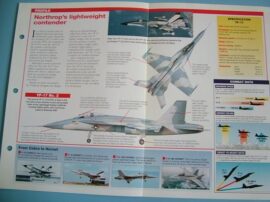 Aircraft of the World Card X PLANES no18 NORTHROP YF 17 lightweight fighter