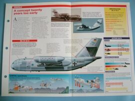 Aircraft of the World Card X PLANES no20 DORNIER Do31 experimental transport