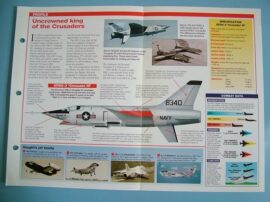 Aircraft of the World Card X PLANES no28 VOUGHT XF8U 3 Mach 2 all weather interc