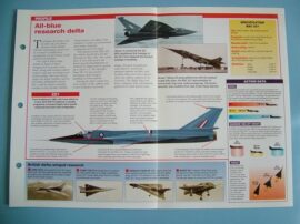 Aircraft of the World Card X PLANES no36 BAC 221 High Speed Delta wing research