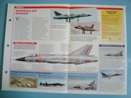 Aircraft of the World Card X PLANES no38 Dassault Breguet MIRAGE IIIV VTOL fight