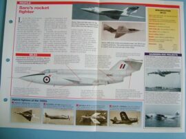 Aircraft of the World Card X PLANES no39 Saunders Roe SR53 rocket powered inte