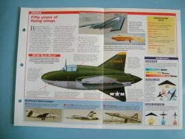 Aircraft of the World Card X PLANES no41 RockwellNorthrop FLYING WINGS jet bomb