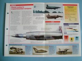 Aircraft of the World Card X PLANES no44 Leduc O21O22 Ramjet powered research