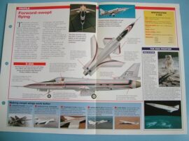 Aircraft of the World Card X PLANES no5 GRUMMAN X 29