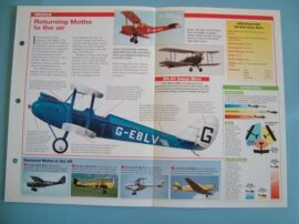 Aircraft of the World FLYING FOR FUN Card 12 DeHavilland DH60 MOTH Restoration