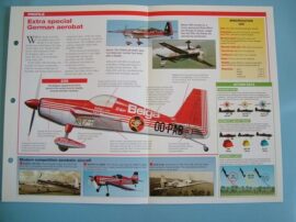 Aircraft of the World FLYING FOR FUN Card 13 EXTRA 230300 Aerobatic Monoplane