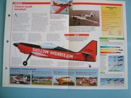 Aircraft of the World FLYING FOR FUN Card 17 ZLIN 50 singel seat Czech built