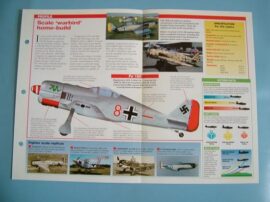 Aircraft of the World FLYING FOR FUN Card 29 WAR Fw 190 Scale Replica