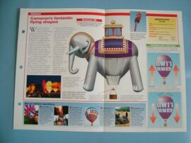 Aircraft of the World FLYING FOR FUN Card 31 Cameron HOT AIR BALLOONS
