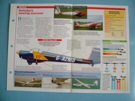 Aircraft of the World FLYING FOR FUN Card 32 Scheibe SF25 FALKE sailplane