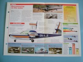Aircraft of the World FLYING FOR FUN Card 8 LAKE LA 4 Buccaneer Seaplane