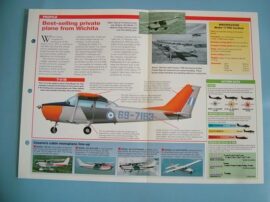 Aircraft of the World FLYING FOR FUN Card26 Cessna MODEL 170 177 Cabin monoplane