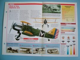 Aircraft of the World VINTAGE VETERAN Card 35 Curtiss P 1 and P 6 HAWK biplane