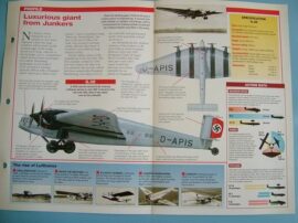 Aircraft of the World VINTAGE VETERAN Card 4 Junkers G38 Passenger Luxury