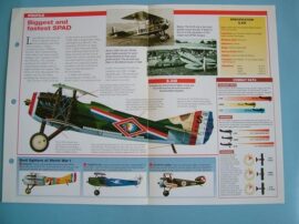 Aircraft of the World VINTAGE VETERAN Card 40 SPAD SXIII biplane fighter