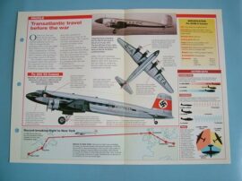 Aircraft of the World VINTAGE VETERAN Card 51 Focke Wulf CONDOR CIVIL airliner