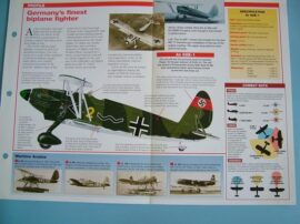 Aircraft of the World VINTAGE VETERAN Card 54 ARADO AR68 Biplane fighter