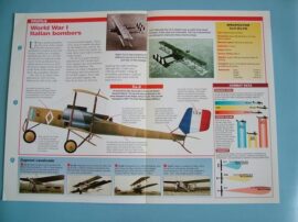 Aircraft of the World VINTAGE VETERAN Card 56 Caproni CA1 CA5 three engined