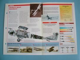 Aircraft of the World VINTAGE VETERAN Card 68 Gotha GIV and GV long range bomber