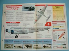 Aircraft of the World VINTAGE VETERAN Card 8 Junkers Ju 52   3 engine transport