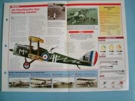 Aircraft of the World VINTAGE VETERAN Card 82 Airco DH4 Day Bomber British and US