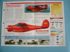 Aircraft of the World VINTAGE VETERAN Card 84 Beech 17 STAGGERWING biplane