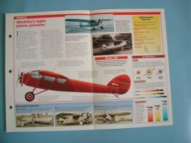 Aircraft of the World VINTAGE VETERAN Card 92 Cessna Model A Series Air Racer