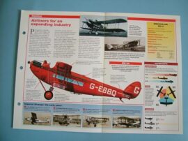 Aircraft of the World VINTAGE VETERAN Card 97 De Havilland DH1834 Airliner